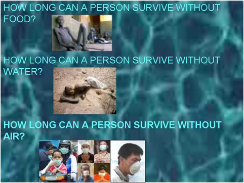 How long can a person survive without water?
